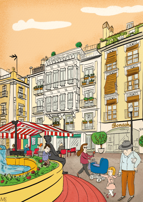 mariaserranoillustration_plazadelasflores2